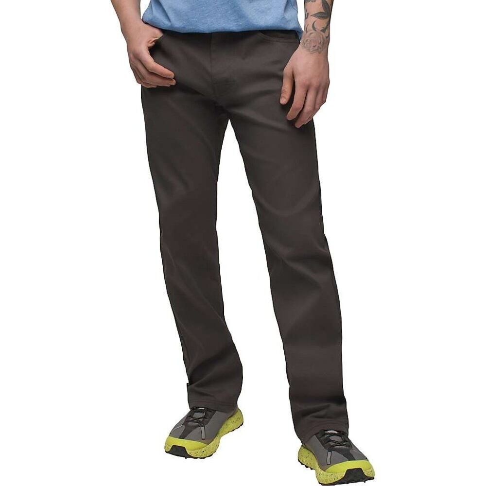 PrAna Brion Pant Dark Iron Stretch Standard Fit Water Resistant Mens 42/32 NWT
